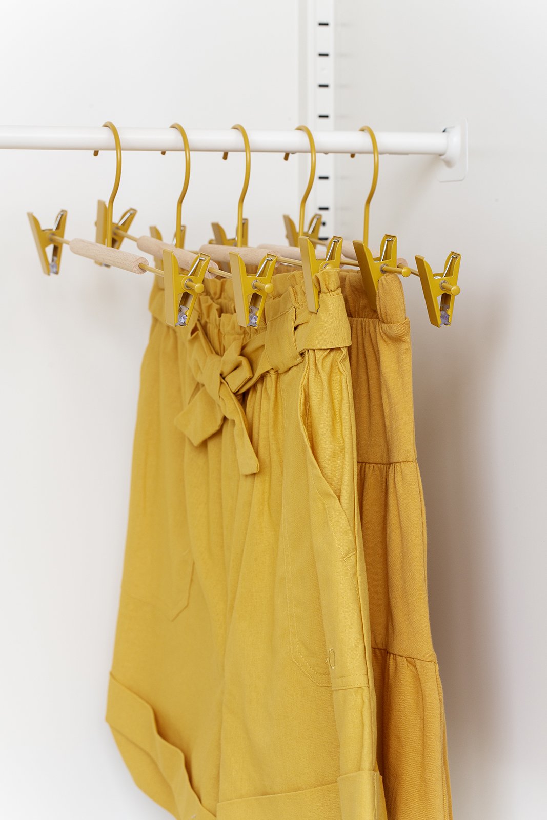 Mustard Made's Adult Clip Hangers in Mustard Pack of 5