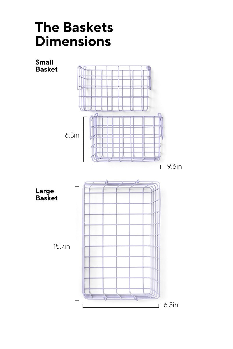 Mustard Made Baskets in Lilac Dimensions