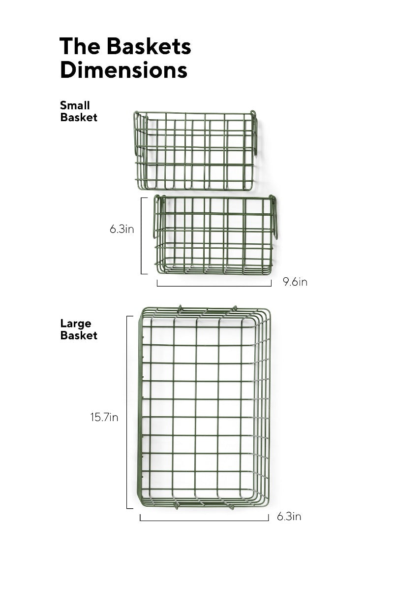 Mustard Made Baskets in Olive Dimensions