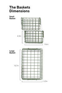Mustard Made Baskets in Olive Dimensions