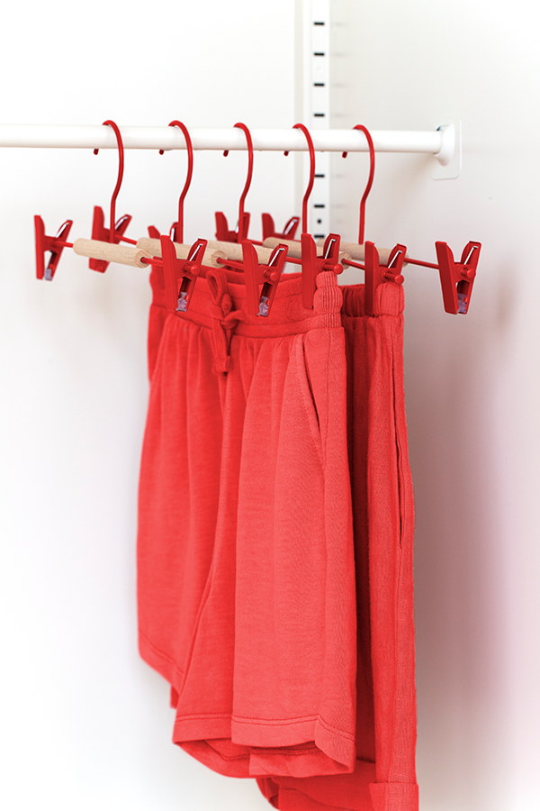 Mustard Made Adult Clip Hangers in Poppy Pack of 5
