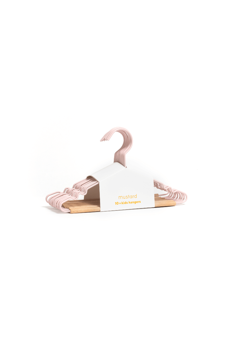 Mustard Made Kids Top Hangers in Blush Pack of 10