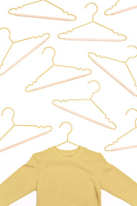 Mustard Made Kids Top Hangers in Butter Pack of 10