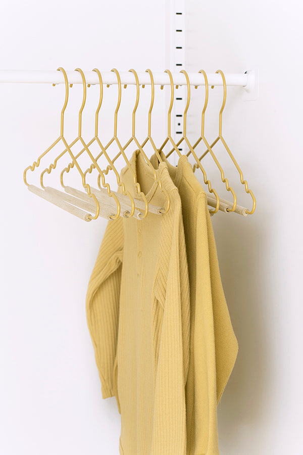 Mustard Made Kids Top Hangers in Butter Pack of 10
