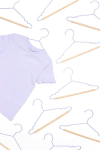 Mustard Made Kids Top Hangers in Lilac Pack of 10