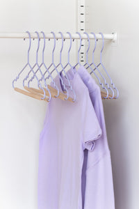 Mustard Made Kids Top Hangers in Lilac Pack of 10