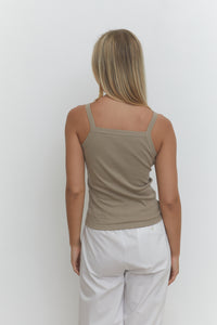 Signe June Fitted Camisole Hazel Organic Cotton
