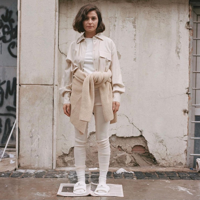 Model styled in clothing by Signe