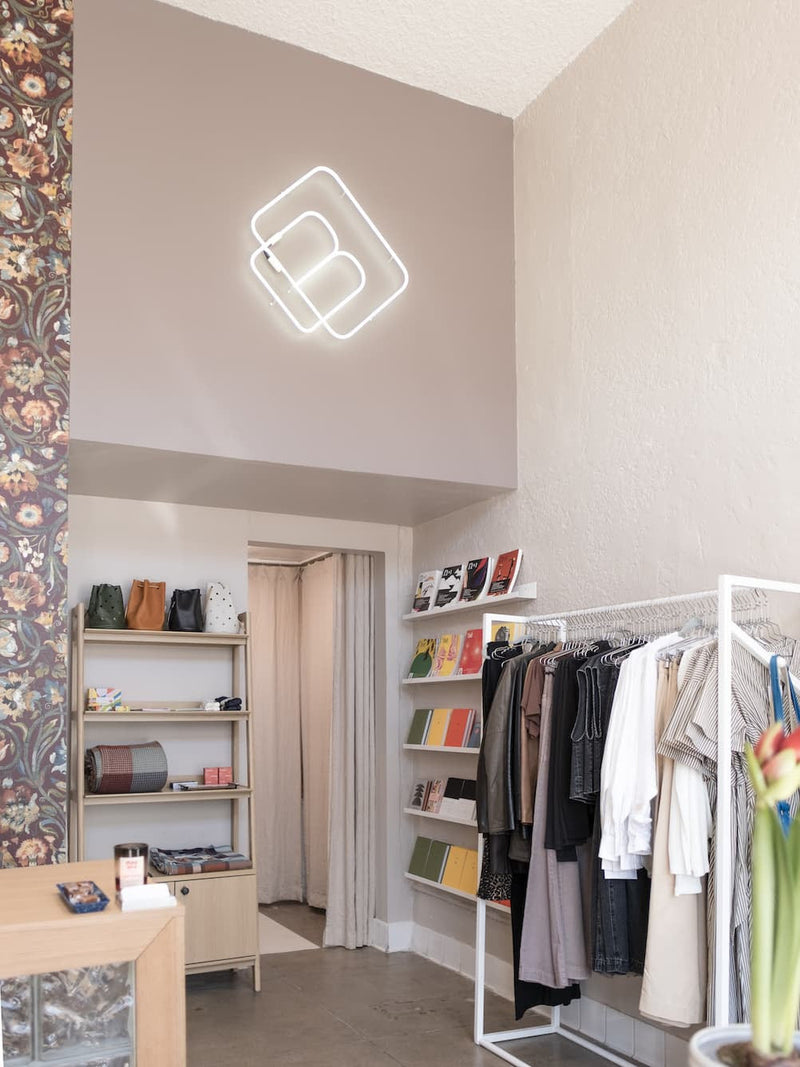 Interior of the new Burke Mercantile shop location