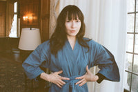 Lily Forbes Denim Robe Light Indigo