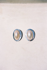 Danica Stamenic Vintage 80s Sterling Mabe Pearl Earrings