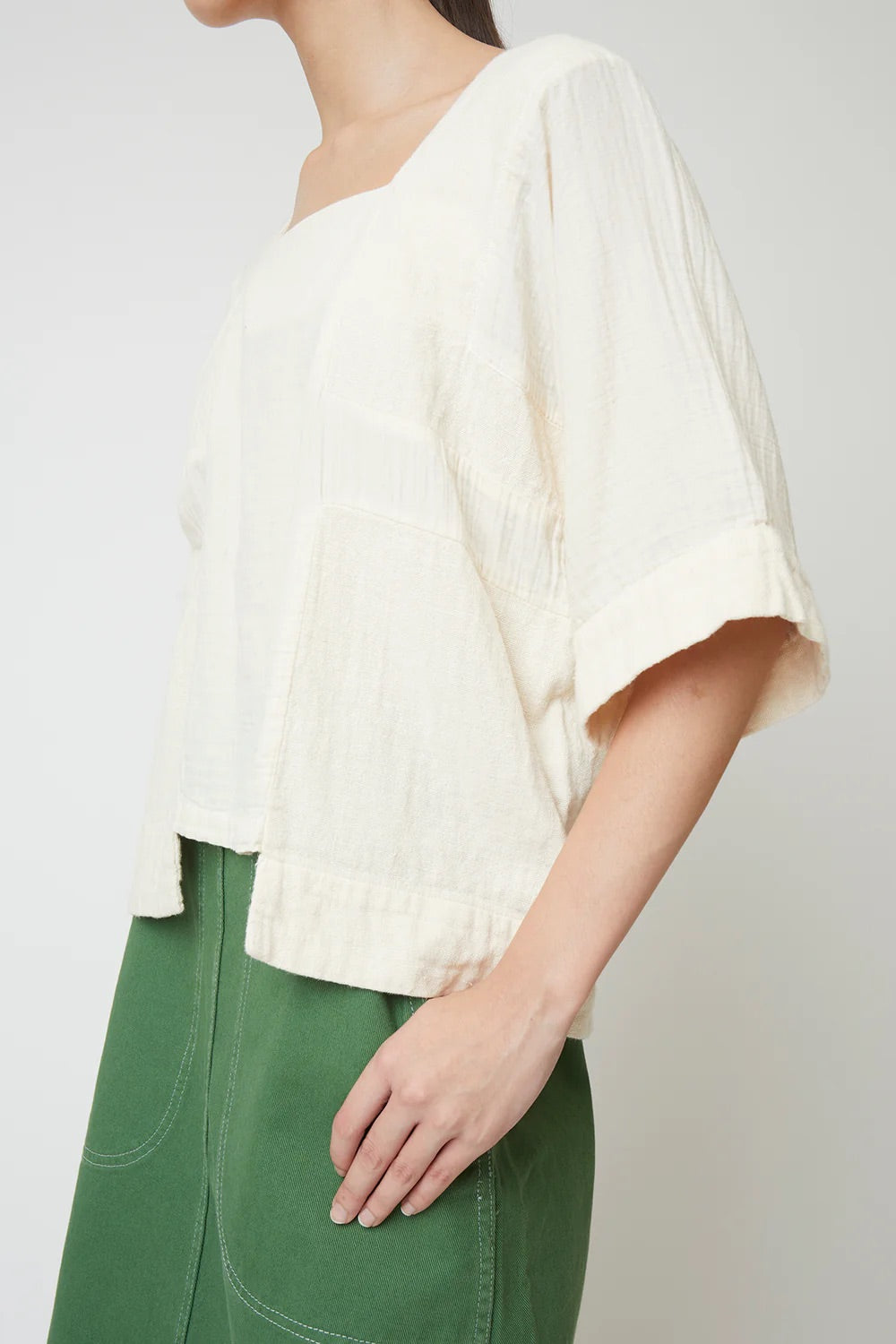 Atelier Delphine Block Top Kinari Crinkled Cotton