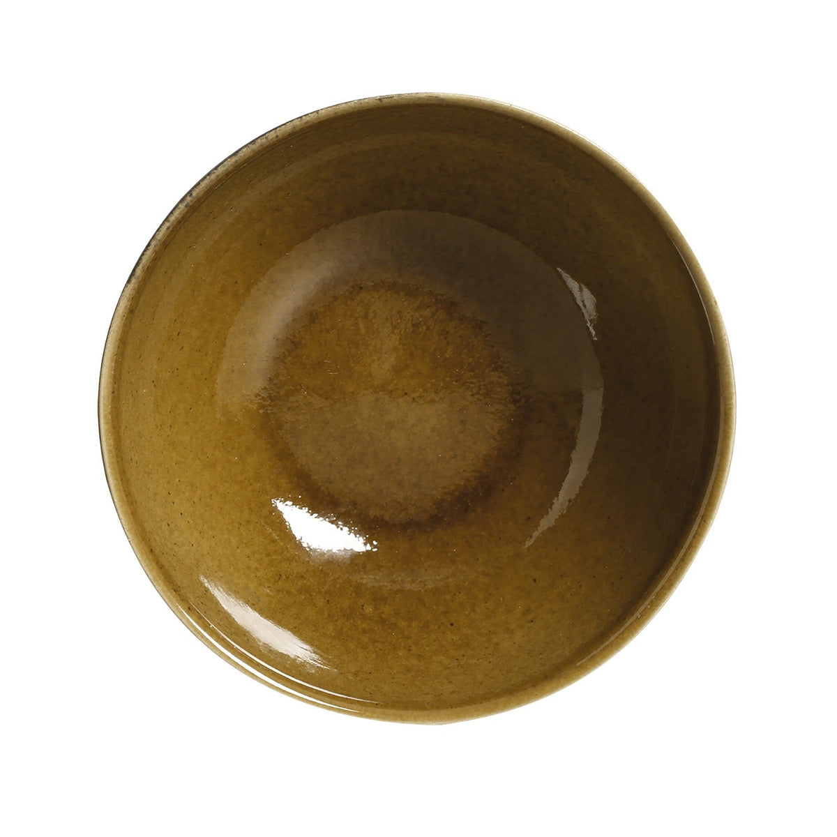 Brown ceramic bowl on a white background