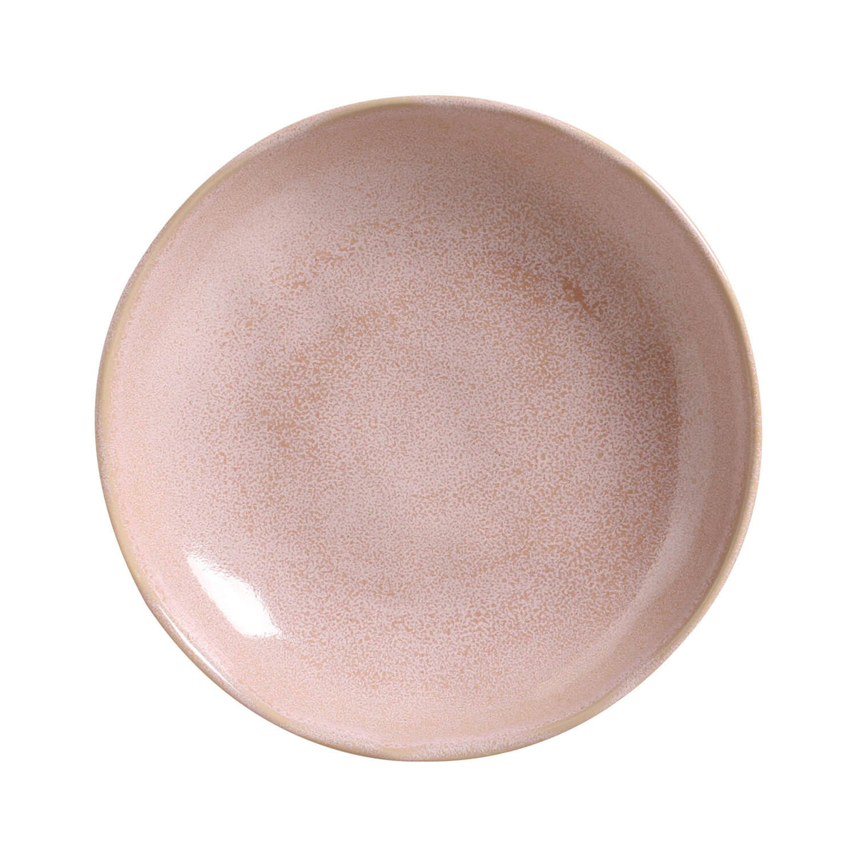 Round ceramic plate with a textured surface on a white background