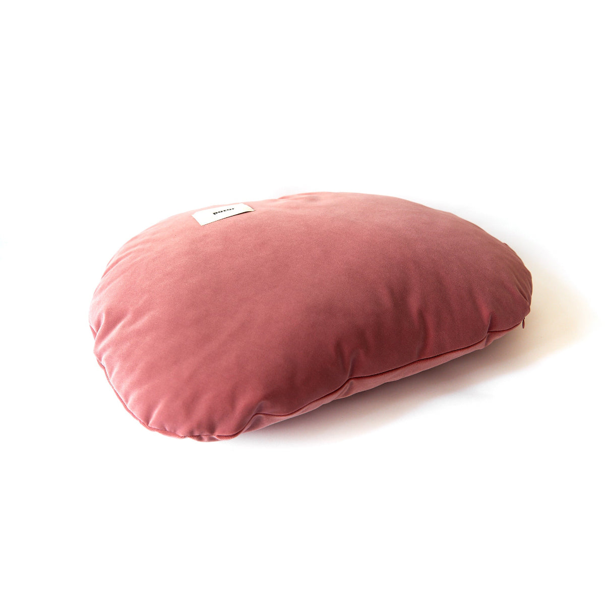 Pink pillow on a white background