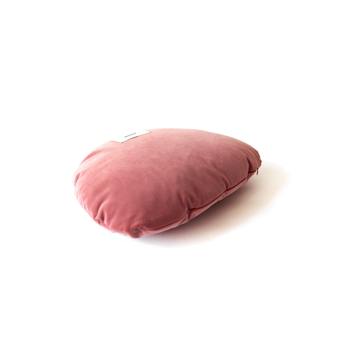 Pink cushion on a white background