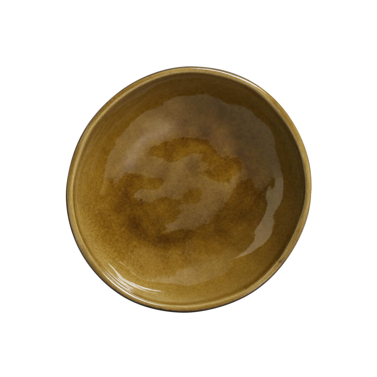 Brown ceramic bowl on a white background