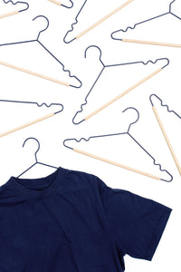 Mustard Made Adult Top Hangers in Navy Pack of 10