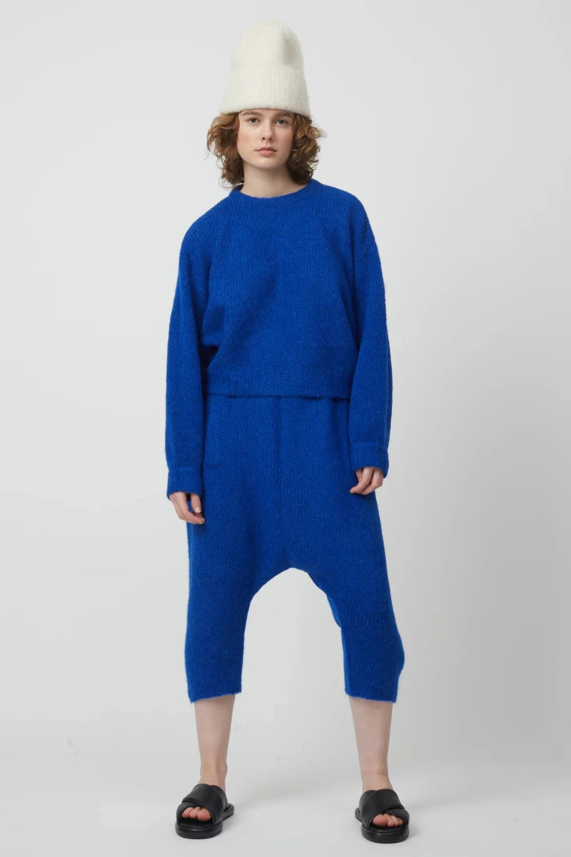 Atelier Delphine Balloon Sleeve Sweater Blue