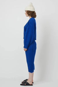 Atelier Delphine Balloon Sleeve Sweater Blue