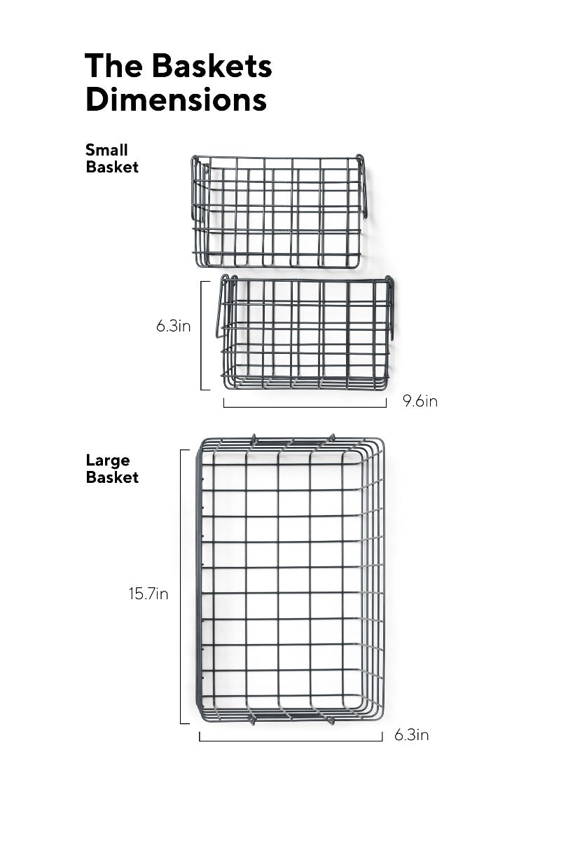 Mustard Made Baskets in Slate Dimensions