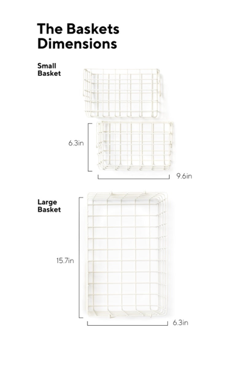 Mustard Made Baskets in Chalk Dimensions