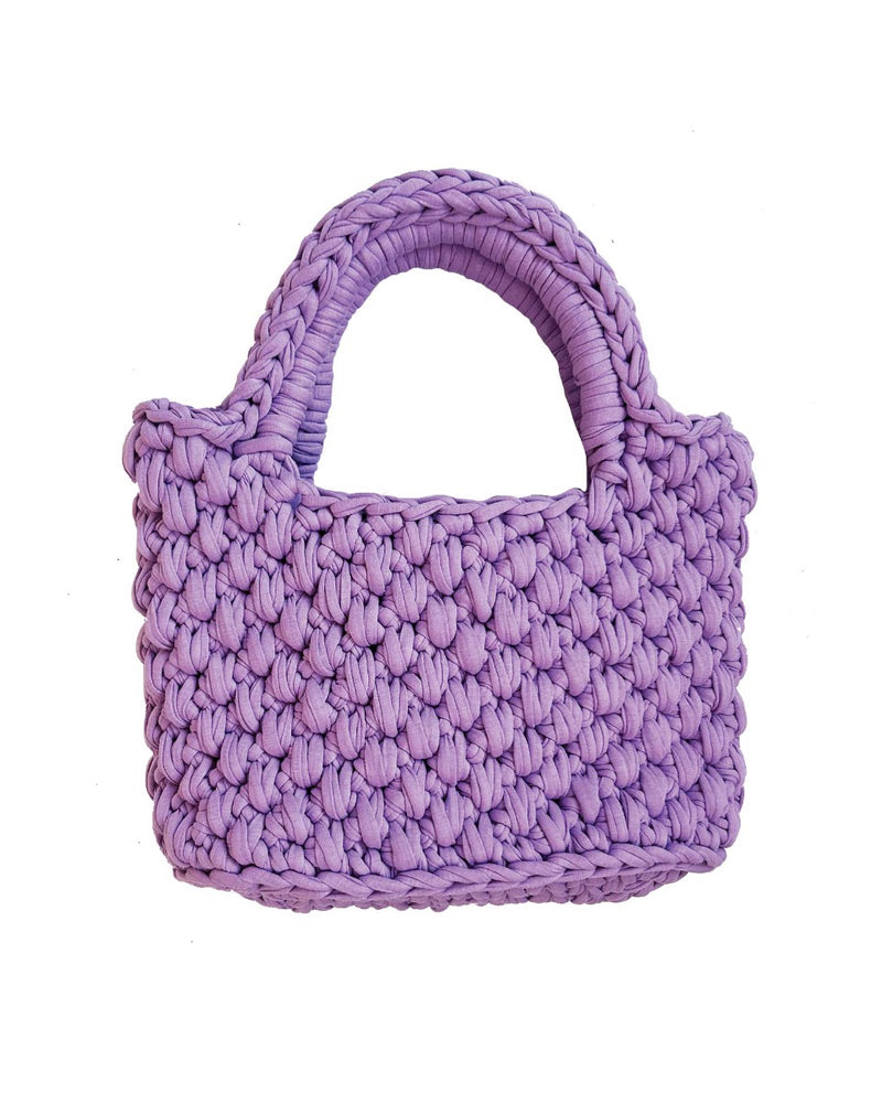 The Series NY Chunky Crochet Bag Lilac