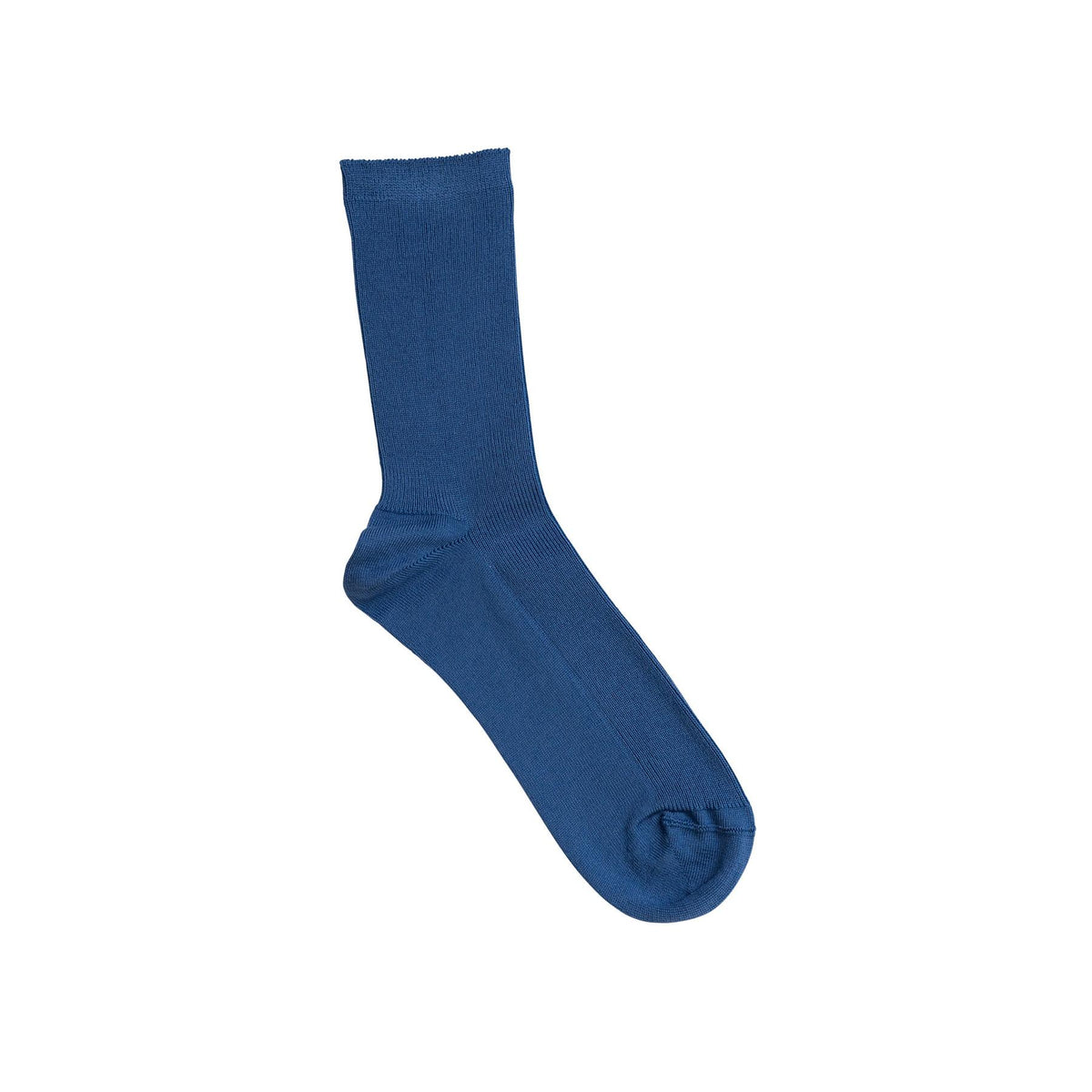 Nishiguchi Kutsushita American Sea Island Cotton Socks Lapis Lazuli