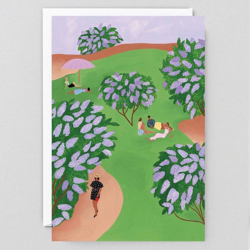 Wrap Lilac Park Art Card Isabelle Feliu