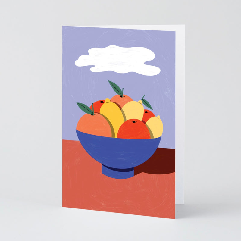 Wrap Citrus Bowl Art Card Ana Popescu