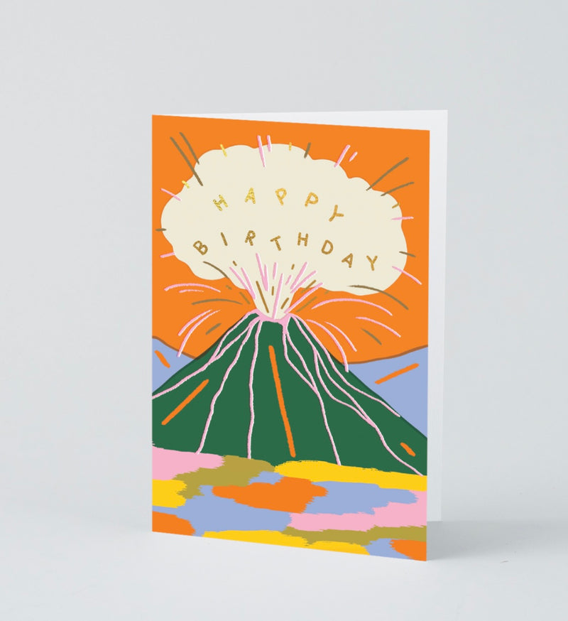 Wrap Birthday Volcano Greeting Card