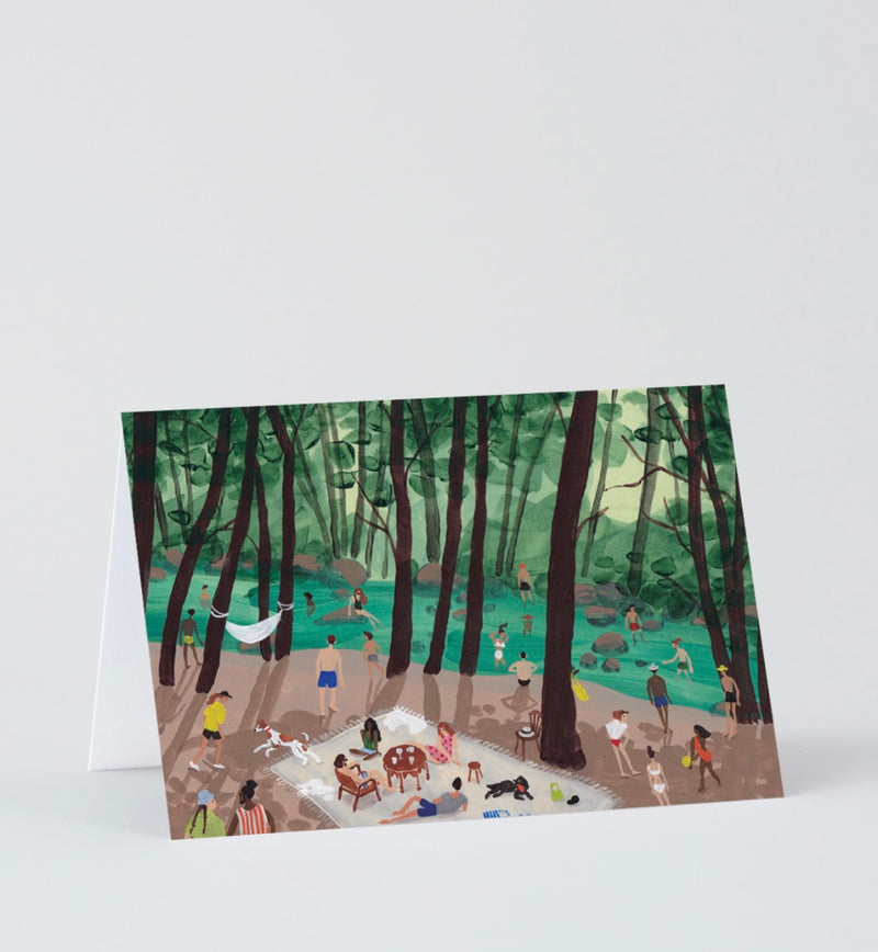 Summer by the Water Art Greeting Card 
