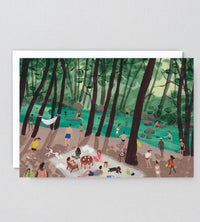 Summer by the Water Art Greeting Card 