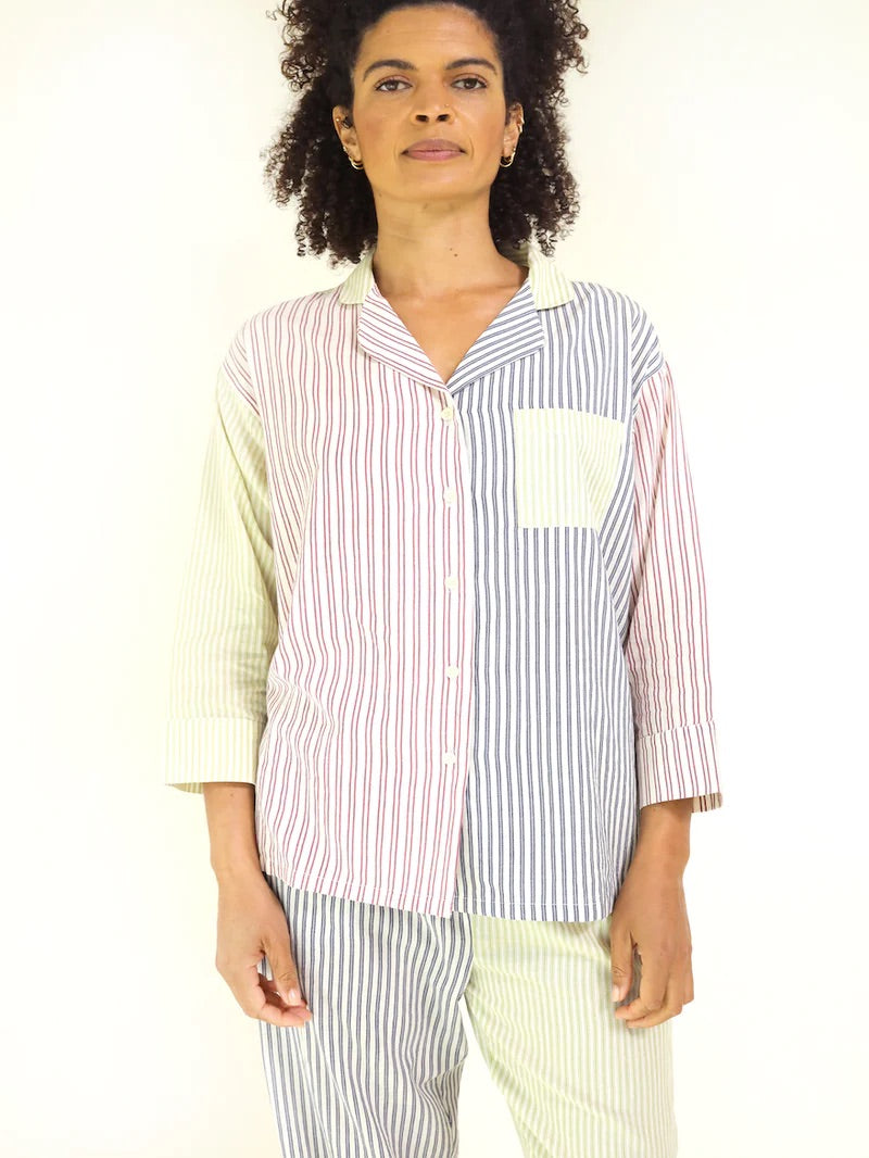 Seek Collective PJ Shirt Colorblock Stripe