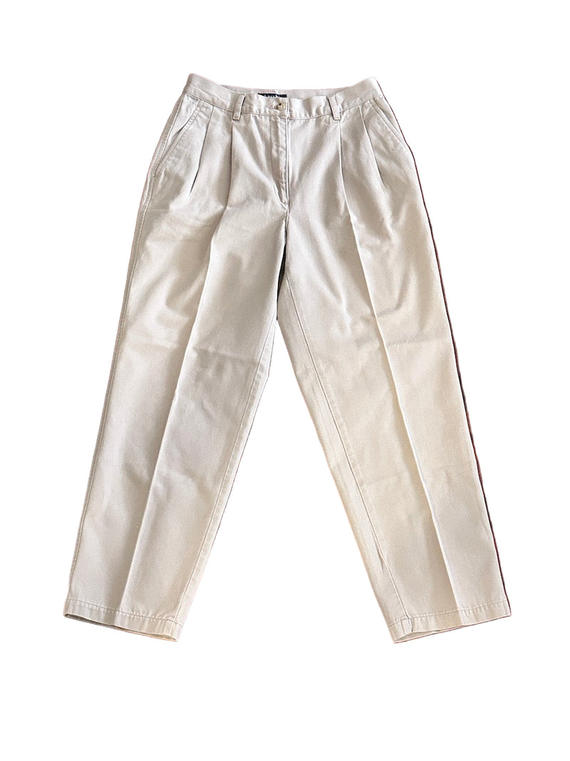 Beige pants on a white background