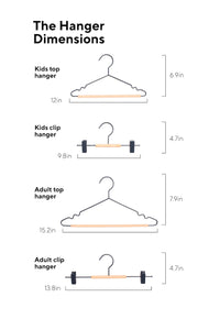 Mustard Made Hangers Dimensions
