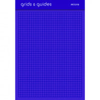 Blue grid paper pad with 'grids & guides micro' text at the top