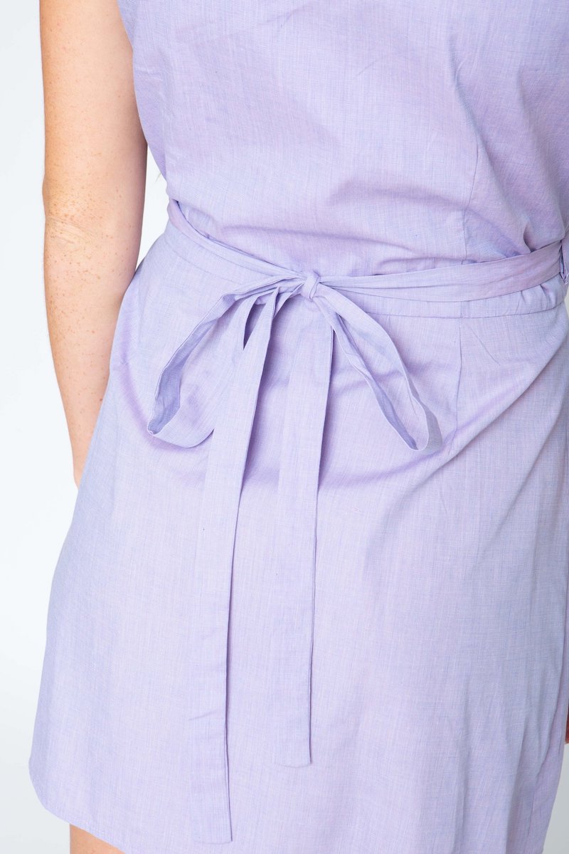 Lily Forbes Lilac Rose Wrap Dress