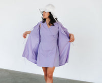 Lily Forbes Lilac Rose Wrap Dress