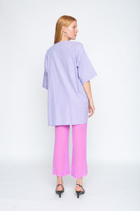 Lily Forbes Lilac Milica Tie Top