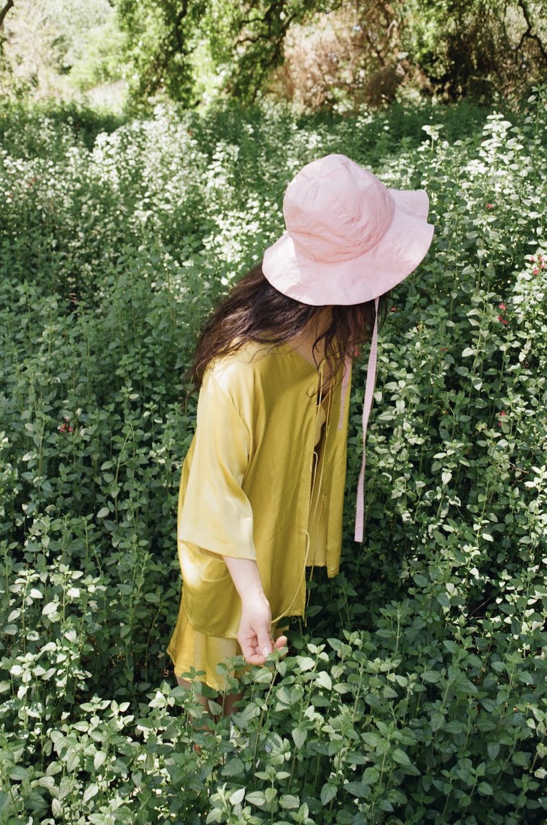 Lily Forbes Rose Chloe Sun Hat Silk