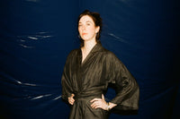 Lily Forbes Handwoven Silk Robe in Jaguar