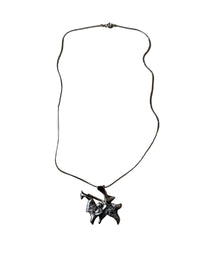 Necklace with a unique pendant on a white background