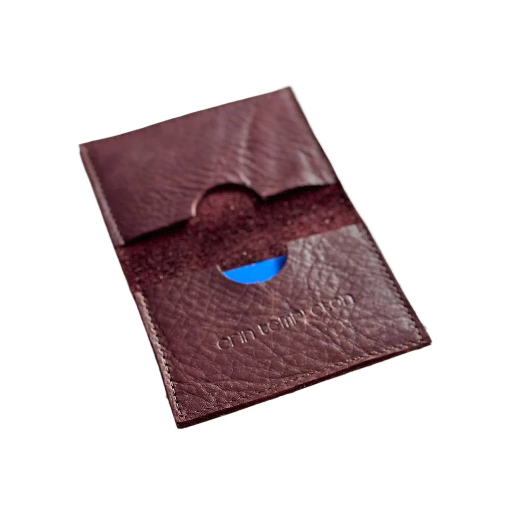 Erin Templeton Leather Card Case Burgundy