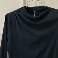 Atelier Delphine Shirred Neck Top Black