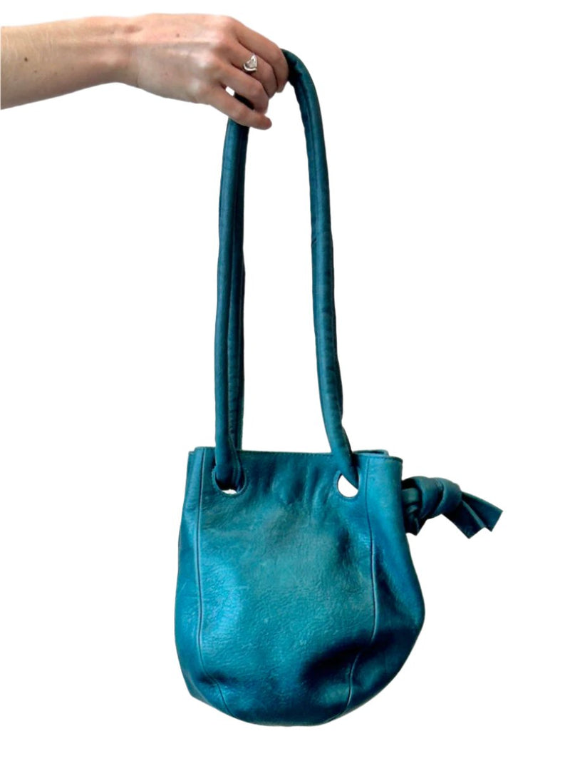 Erin Templeton Mini Dumpling Bag Forest Leather