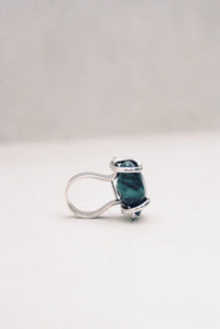 Vintage Chrysocolla and Sterling Silver Ring