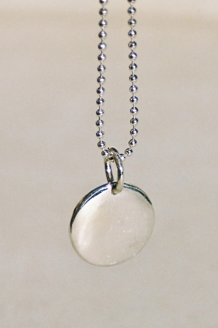 Danica Stamenic the Disc Pendant in Sterling Silver