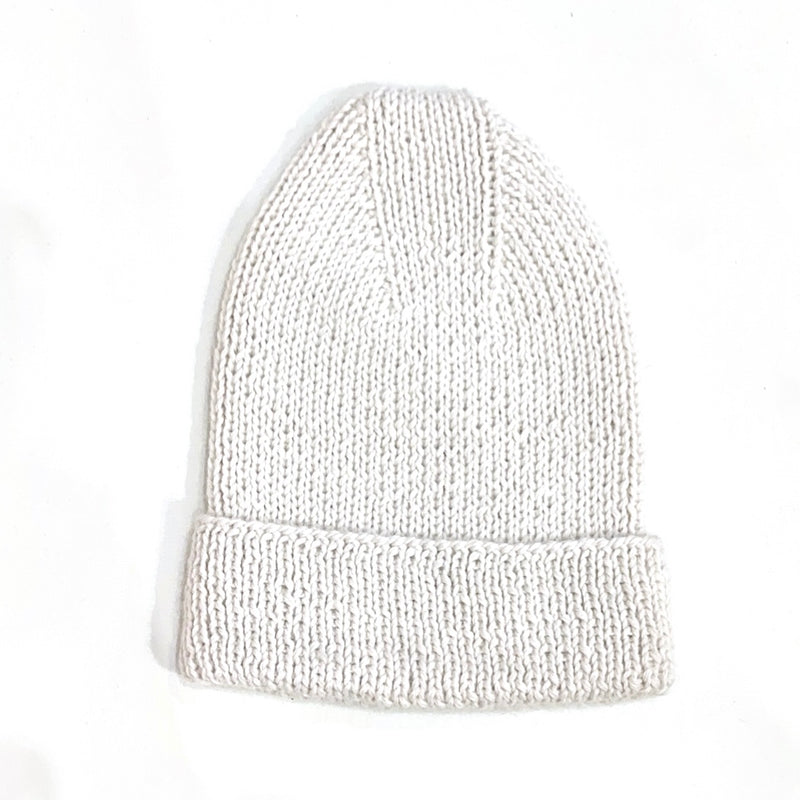 LILY FORBES Baby Alpaca Beanie White