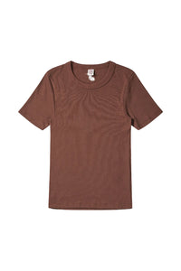 Brown t-shirt on a white background